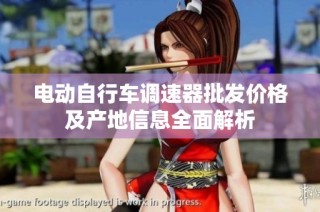 电动自行车调速器批发价格及产地信息全面解析