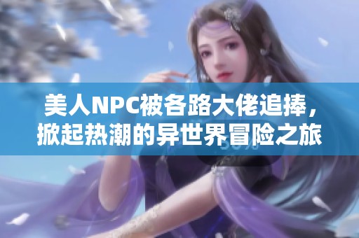 美人NPC被各路大佬追捧，掀起热潮的异世界冒险之旅