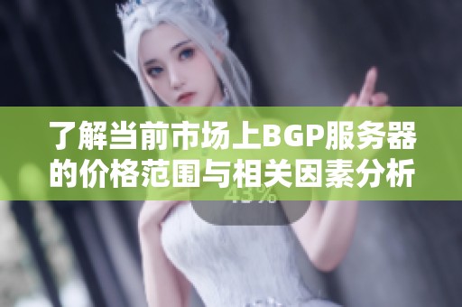 了解当前市场上BGP服务器的价格范围与相关因素分析