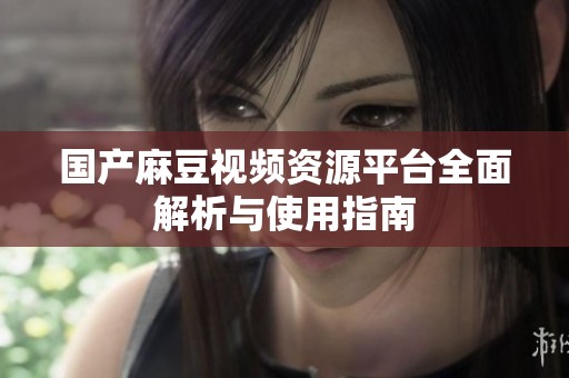 国产麻豆视频资源平台全面解析与使用指南