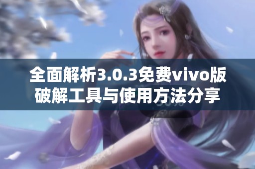 全面解析3.0.3免费vivo版破解工具与使用方法分享