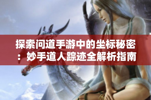 探索问道手游中的坐标秘密：妙手道人踪迹全解析指南