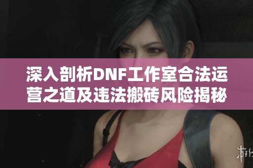 深入剖析DNF工作室合法运营之道及违法搬砖风险揭秘