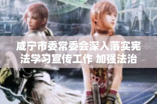 咸宁市委常委会深入落实宪法学习宣传工作 加强法治意识建设