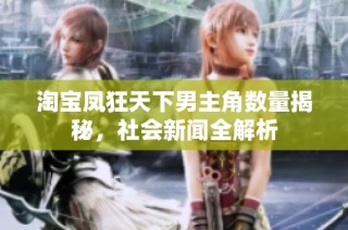 淘宝凤狂天下男主角数量揭秘，社会新闻全解析